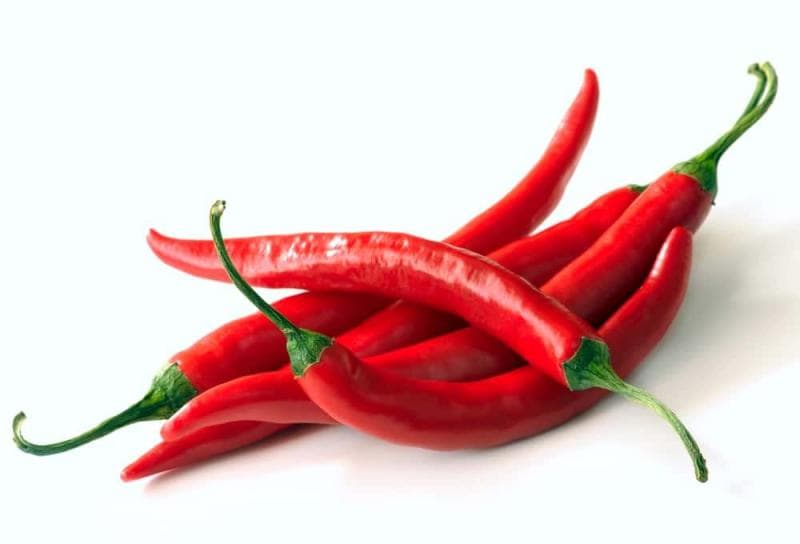 A pile of chili peppers